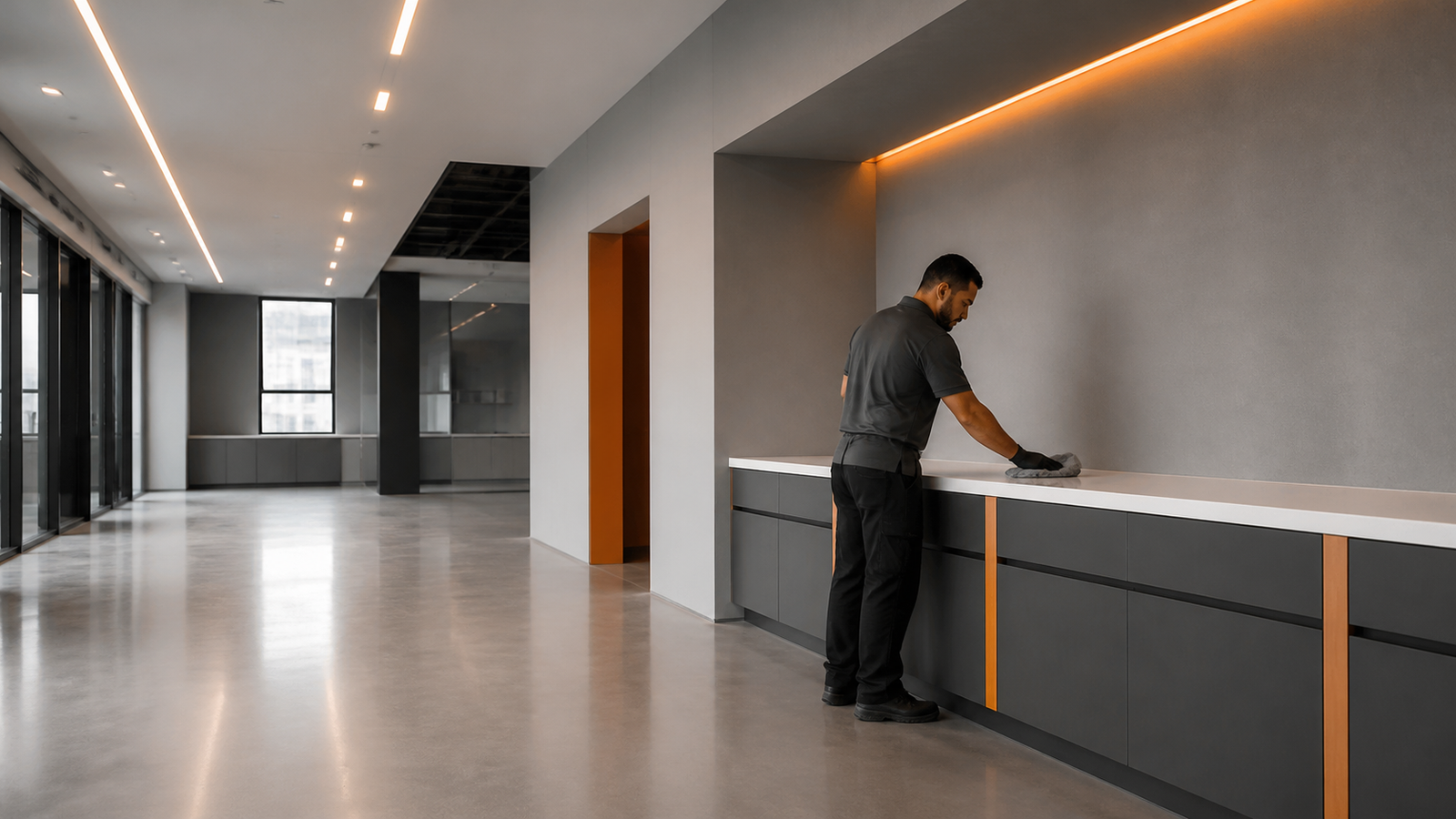 Post-Construction Final Cleaning commercial facility